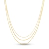 Thumbnail Image 0 of Solid Paperclip, Curb & Rolo Chain Necklace 14K Yellow Gold