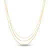 Thumbnail Image 1 of Paperclip, Curb & Rolo Chain Necklace 14K Yellow Gold 18"