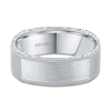Thumbnail Image 1 of Kirk Kara Men's Engraved Satin Wedding Band Platinum