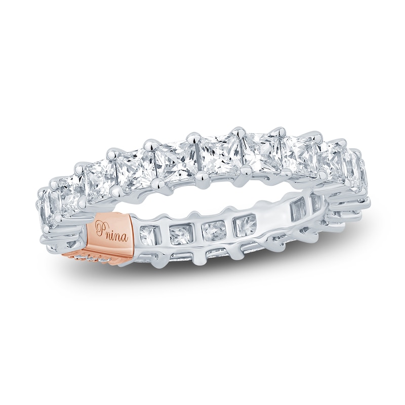 Pnina Tornai Diamond Eternity Ring 2-3/4 ct tw Princess 14K White Gold