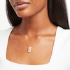 Thumbnail Image 2 of Kallati Round-Cut Natural Pink Sapphire Necklace 1/3 ct tw Diamonds 14K Rose Gold 18"
