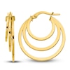 Thumbnail Image 1 of Triple Hoop Earrings 14K Yellow Gold