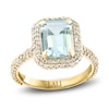 Thumbnail Image 1 of LALI Jewels Natural Aquamarine Engagement Ring 1ct Diamonds 14K Yellow Gold