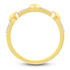 Thumbnail Image 4 of Diamond Heart Ring 1/15 ct tw Round 10K Yellow Gold
