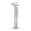 Thumbnail Image 3 of Diamond Halo Bridal Set 1 ct tw Pear/Round 14K White Gold