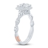 Thumbnail Image 1 of Pnina Tornai Diamond Engagement Ring 2-1/2 ct tw Cushion/Round 14K White Gold
