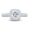 Thumbnail Image 2 of Pnina Tornai Diamond Engagement Ring 2-1/2 ct tw Cushion/Round 14K White Gold