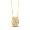Thumbnail Image 4 of Diamond Necklace 3/4 ct tw Round 14K Yellow Gold 18"