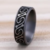 Thumbnail Image 4 of Fish Hook Wedding Band Tantalum/Titanium 7.5mm