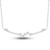 Thumbnail Image 1 of Star Necklace Diamond Accents 14K White Gold 18"