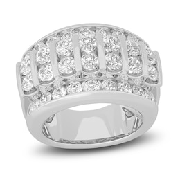 Certified Men's Lab-Grown Diamond Ring 5 ct tw Round 14K White Gold