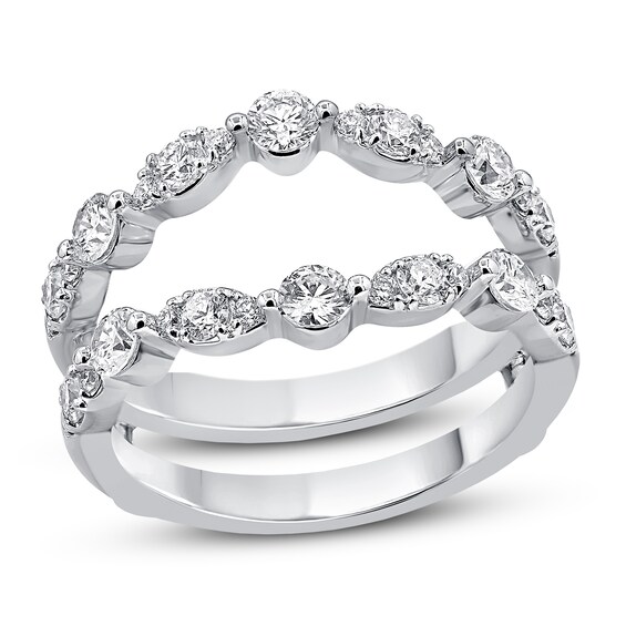 Diamond Anniversary Enhancer Band 1 ct tw Round 18K White Gold