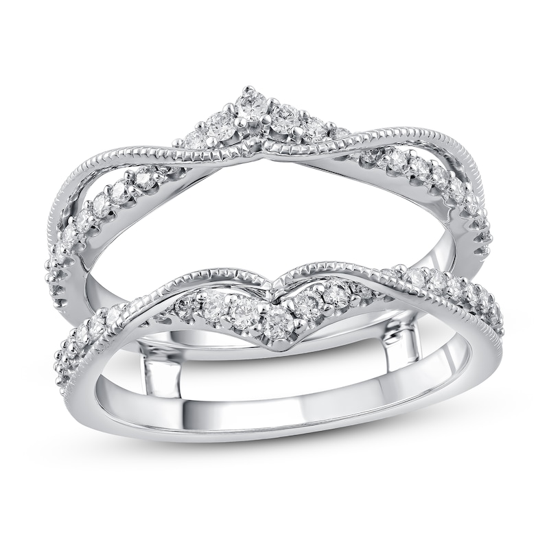 Main Image 1 of Diamond Anniversary Enhancer Band 3/8 ct tw Round 14K White Gold