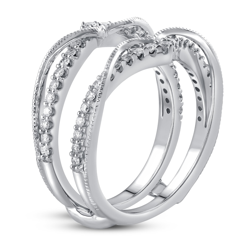 Main Image 2 of Diamond Anniversary Enhancer Band 3/8 ct tw Round 14K White Gold