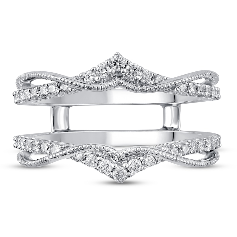 Main Image 3 of Diamond Anniversary Enhancer Band 3/8 ct tw Round 14K White Gold