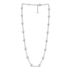 Thumbnail Image 1 of Diamond Station Necklace 4 ct tw Round 14K White Gold 18"