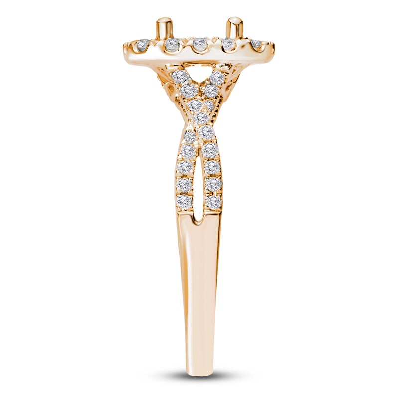 Main Image 3 of Diamond Engagement Ring Setting 1/2 ct tw Round 14K Yellow Gold