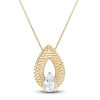 Thumbnail Image 0 of Pear-Cut Diamond Pendant Necklace 1/8 ct tw 14K Yellow Gold