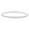 Thumbnail Image 1 of Diamond Graduated Bangle Bracelet 1-1/3 ct tw 14K White Gold