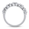 Thumbnail Image 2 of Round & Marquise-Cut Diamond Halo Wedding Band 1 ct tw 14K White Gold