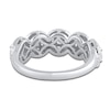 Thumbnail Image 3 of Round & Marquise-Cut Diamond Halo Wedding Band 1 ct tw 14K White Gold