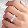 Thumbnail Image 3 of Round & Marquise-Cut Diamond Halo Wedding Band 1 ct tw 14K White Gold