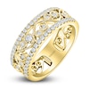 Thumbnail Image 2 of Kirk Kara Round Diamond 1/2 ct tw Wide Lace Wedding Band 18K Yellow Gold