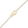 Thumbnail Image 2 of Children's Cultured Pearl & Enamel Butterfly Necklace 14K Yellow Gold 13"