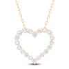 Thumbnail Image 1 of Diamond Heart Outline Necklace 1 ct tw 10K Yellow Gold 18"