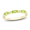 Thumbnail Image 1 of Marquise-Cut Natural Peridot Stackable Ring 10K Yellow Gold