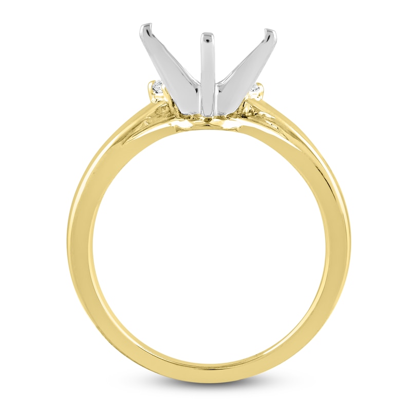 Certified Diamond Engagement Ring Setting 1/2 ct tw 14K Yellow Gold