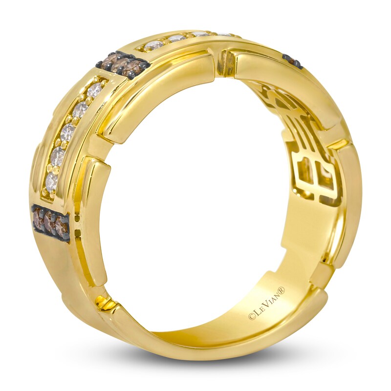 Main Image 2 of Le Vian Men's Diamond Ring 1/2 ct tw 14K Honey Gold
