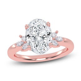 Oval-Cut Created By Jared Studio Lab-Grown Diamond Engagement Ring 2-1/6 ct tw 14K Rose Gold