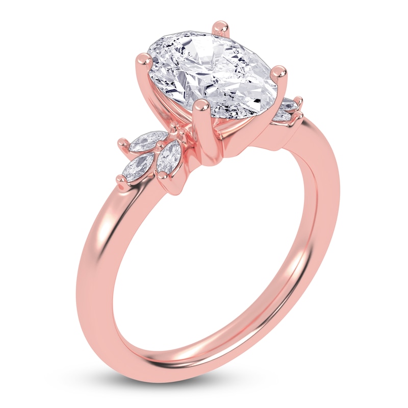 Main Image 2 of Oval-Cut Created By Jared Studio Lab-Grown Diamond Engagement Ring 2-1/6 ct tw 14K Rose Gold