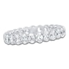Thumbnail Image 1 of Certified Oval-Cut Diamond Eternity Band 1-3/4 - 2 ct tw Platinum