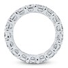 Thumbnail Image 2 of Certified Princess-Cut Diamond Eternity Band 6-3/4 - 8-5/8 ct tw 14K White Gold