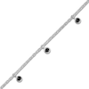 Thumbnail Image 2 of Black Diamond Bezel-Set Dangle Station Bracelet 1/3 ct tw Sterling Silver 7"