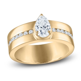 Vera Wang VOW Pear-Shaped Diamond Engagement Ring 1 ct tw 14K Yellow Gold
