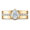 Thumbnail Image 3 of Vera Wang VOW Pear-Shaped Diamond Engagement Ring 1 ct tw 14K Yellow Gold