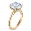 Thumbnail Image 2 of Round-Cut Lab-Grown Diamond Solitaire Plus Engagement Ring 5-1/6 ct tw 18K Yellow Gold (VS2/F)