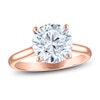 Thumbnail Image 1 of Round-Cut Lab-Grown Diamond Solitaire Plus Engagement Ring 2 ct tw 18K Rose Gold (VS2/F)