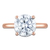 Thumbnail Image 3 of Round-Cut Lab-Grown Diamond Solitaire Plus Engagement Ring 2 ct tw 18K Rose Gold (VS2/F)