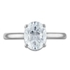 Thumbnail Image 3 of Oval-Cut Lab-Grown Diamond Solitaire Plus Engagement Ring 1-5/8 ct tw Platinum (VS2/F)