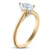 Thumbnail Image 2 of Pear-Shaped Lab-Grown Diamond Solitaire Plus Engagement Ring 7/8 ct tw 18K Yellow Gold (VS2/F)