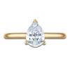 Thumbnail Image 3 of Pear-Shaped Lab-Grown Diamond Solitaire Plus Engagement Ring 7/8 ct tw 18K Yellow Gold (VS2/F)