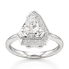 Thumbnail Image 1 of J'Lure Shield Step-Cut Lab-Grown Diamond Half-Halo Engagement Ring 2 ct tw 18K White Gold