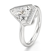 Thumbnail Image 4 of J'Lure Shield Step-Cut Lab-Grown Diamond Half-Halo Engagement Ring 2 ct tw 18K White Gold