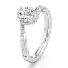 Thumbnail Image 4 of J'Lure Octagon Brilliant-Cut Lab-Grown Diamond Bypass Engagement Ring 1-1/3 ct tw 18K White Gold