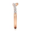 Thumbnail Image 3 of J'Lure Lab-Grown Diamond Contour Wedding Band 1/4 ct tw 18K Rose Gold