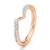 Thumbnail Image 4 of J'Lure Lab-Grown Diamond Contour Wedding Band 1/4 ct tw 18K Rose Gold